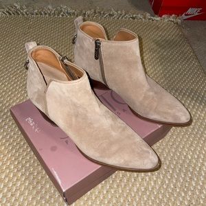Sarto A-Sloan Taupe Ankle Booties